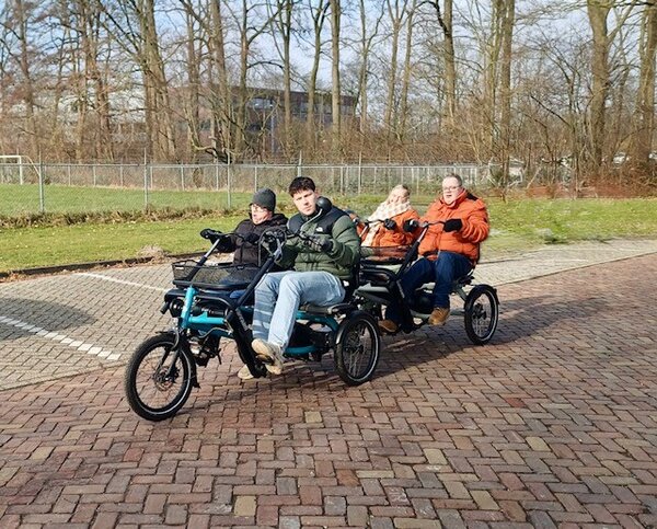 Peppelrode gaat voortaan met vier personen uit fietsen! 